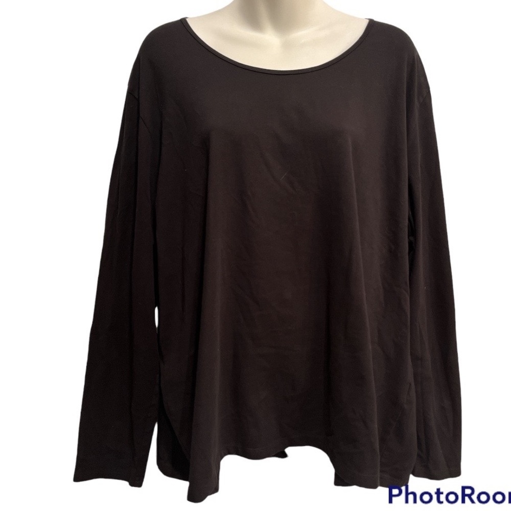 Talbots top black long sleeve Size 3X